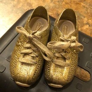 Mini Melissa - Gold Glitter - Size 9